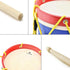 8 Inch Set 2 MUSICUBE Kids Drum with Adjustable Strap and Wooden Drum Sticks - Musical Instrument Gift Choice