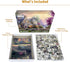 Jigsaw Puzzles for Adults 1000 Pieces Country House Spring Landscape Puzzle Picturesque Bridge, DIY Challenging Game