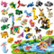 30 Packs Animal Party Favors for Kids, 999+ PCS Mini Building Blocks,