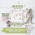 Set Baby Handprint Footprint Keepsake Kit and Organic Burp Cloth Bundle