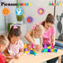 PicassoTiles Travel Size Magnet Building Blocks Toy Set - Mini Diamond Magnetic Construction Block Sensory Toys