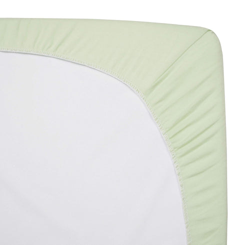 American Baby Company 100% Natural Cotton Fitted Crib Sheet, 52" x 28", Celery, for Boys and Girls