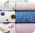 TOTCHILL 2 Pack, Light Quilted Changing Pad Cover Soft Fitted Changing Table Covers for Baby Boys and Girls, Butterfly