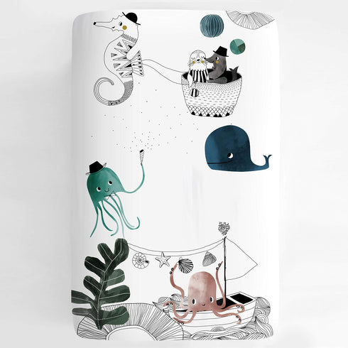 Mini Crib Sheets by Rookie Humans: 100% Cotton Sateen. Complements Modern Nursery