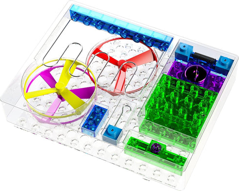 E-BLOX Building Blocks Circuit Kit, Build Your Own Fan Launch Wire Maze Challenge for Ages 5+