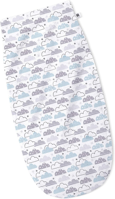 Henry Hunter Baby Swaddle Sack - Soft Stretchy Cotton Swaddles for Newborns, Pack of 3, Cloud | Moon | Light Heather