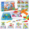223 Pieces Creative Mosaic Drill Set for Kids - Toy Drill and Screwdriver Puzzle Kit for Ages 3-10