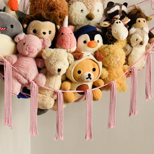 Hammock Hammock mirolam Stuffed Animal Storage Net - Toy Net for Stuffed Animals Corner - Hanging Stuff Animal