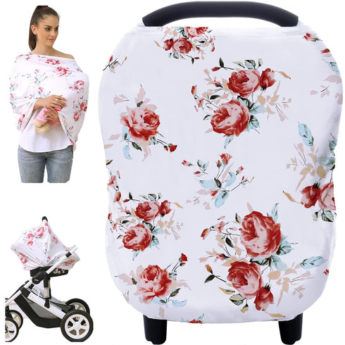 Baby Car Seat Covers - Stroller Canopy Breastfeeding Covers, Multi-use Canopy for Boys and Girls