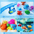 LILYBUDS 3-5 4-8, 3 4 5 6 7 8 Magnetic Fishing Game Toys for Kids Toddlers Water Table Bathtub Toys with Pole Rod Net