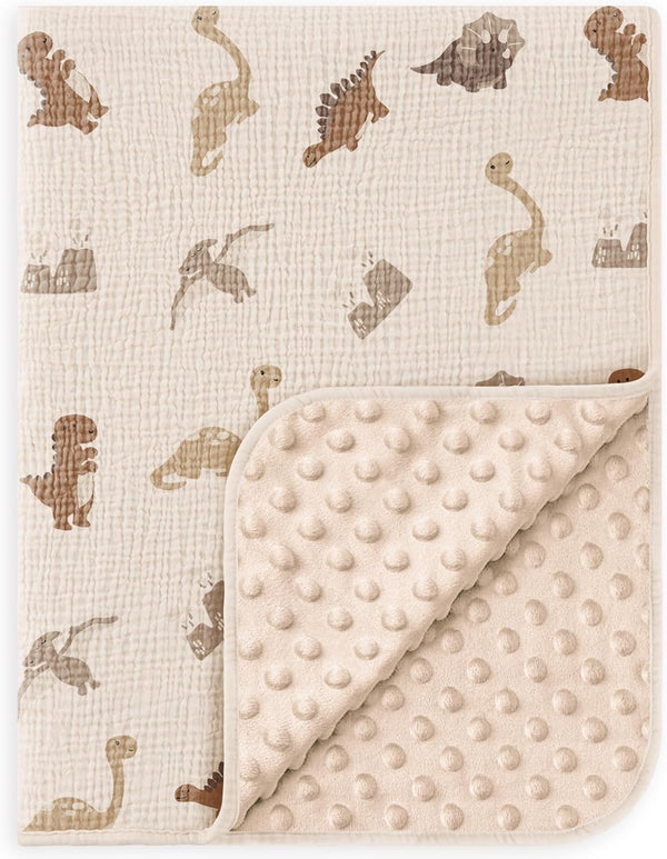 Susurration Baby Blanket for Unisex Boys Girls, Soft Nursery Minky Blanket with