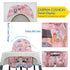 ZARPMA Cotton Seat Covers for IKEA Antilop Highchair, Foldable Baby Highchair Cover, Pink Forest