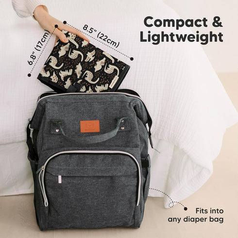 KeaBabies Portable Diaper Changing Pad and Baby Car Seat Cover - Waterproof Foldable Baby Changing Mat - Car Seat