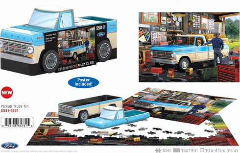 Pickup Truck Tin for Storage and Display