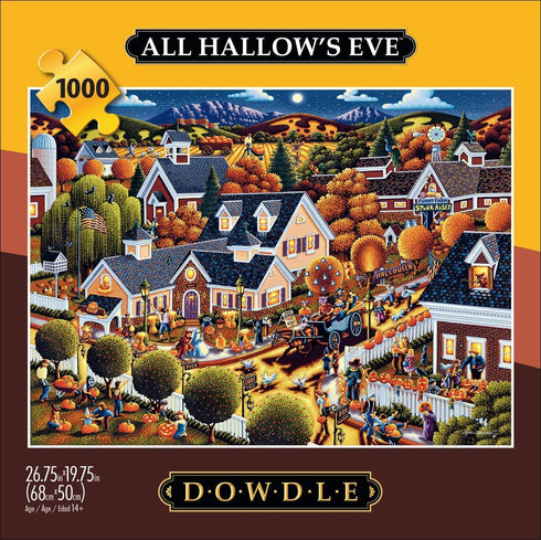 Buffalo Games - Dowdle - All Hallow's Eve - 1000 Piece Jigsaw Puzzle for Adults Challenging Puzzle Perfect for Game Nights - Finished Puzzle Size is 26.75 x 19.75
