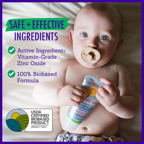 California Baby Super Sensitive Unscented Diaper Rash Cream, Zinc Oxide Ointment, 82 g / 2.9 oz