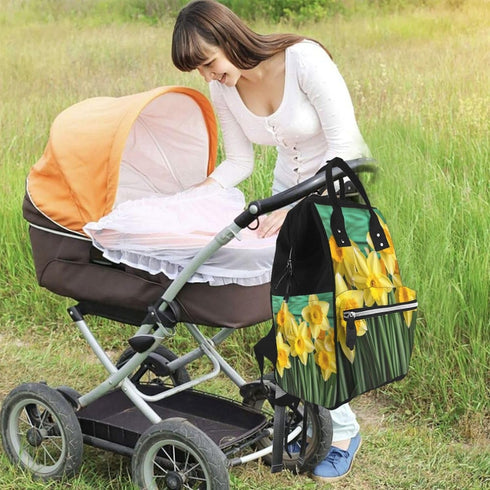 KHIRY Backpack American1 Mummy Backpack Diaper Bag Nappy Baby Bag Native Multifunction Changing Bags for Travel, Yellow