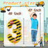 JUANBUDONG Set,Yellow 3 Balloons,3rd Construction Theme Balloons and Black Striped Construction Foil Number