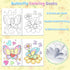 24Pcs Dvbonike Spring Butterfly Coloring Books - Springtime Flower Insect DIY Color-in Pages Cute Floral Patterns