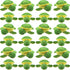 HyDren 24 Pcs Small Turtle Stuffed Toy, 3.2 Inch Mini Sea Turtle Plush Toys for Party Decorations