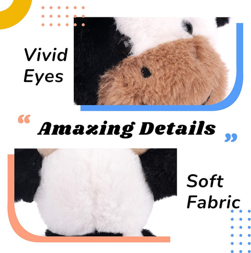 Hopearl Talking Cow - Electric Interactive Animated Toy that Repeats What You Say, Shaking Head Plush Buddy