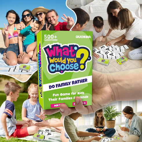 8-12 500+ QUOKKA Board Games for Kids Family Games for Kids and Adults What Would You Choose Questions Does Family
