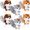 Sosation 6 Pcs Squirrel Stuffed Animal Plush - 4.7 Inch Cute Squirrel Toy Keychain for DIY Birthday Party