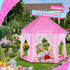 Monobeach Princess Castle Play Tent for Girls - Large 55'' x 53'' Playhouse with Star Lights for Indoor and Outdoor