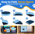 CACSPS 39.5" 12" x Foldable Dog Pool - Collapsible Hard Plastic Kiddie Pool for Dogs & Kids, Non-Slip Pet Bath Tub