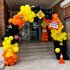 Construction Party Balloon Garland Kit, Construction Birthday Party Supplies Orange Black Yellow Balloon Garland
