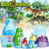 AEVVV Dinosaur Nesting Dolls Set - 7 pcs Matryoshka Dolls with Dinosaur Decorations