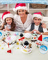 16 Pack Snowman Kit, Build a Snowman Craft Kit for Kids, Christmas Craft Creative Air Dry Clay Modeling Dough Crafts