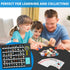 54 8+ PIBEX Rock Collection Starter Kit - Pcs Assorted Gemstones, Crystals, Rocks & Minerals, with Learning Book & ID