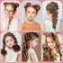 5 6 7 8 9 10 11 12 DIY Hair Braiding Machine with Beads - Kids Automatic Hair Styling Tool & Jewelry Maker Kit, Ideal