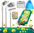Toddler Golf Clubs Set - Adjustable Kids Golf Toys with Scorecard & Storage Bag for Indoor/Outdoor Play