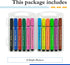 12 TPG-395 The Pencil Grip Magic Tri Stix, Non-Toxic and Washable Markers For Kids, Assorted Markers