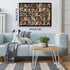 Cat Puzzles for Adults 1000 Pieces, Vintage Animal Collage Jigsaw Puzzle with 40 Coffee Book Cats