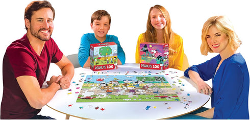 RoseArt - Peanuts - Baseball - 100 Piece Jigsaw Puzzle for Kids and Adults