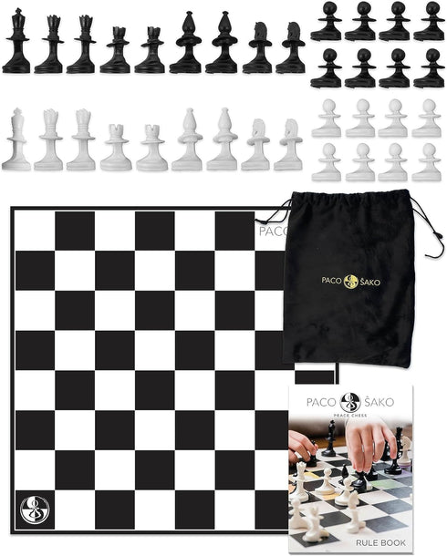 Set 2-Players Paco Sako Peace Chess Game, Super Fun for Chess Lovers, Make Peace While Playing Chess, not War - Chess