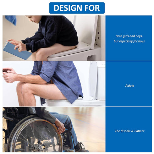 Doytn Universal Pee Deflector for Toilet Seat with Toilet lid Lifter, Toilet Splash Guard Prevents Kids and Adult from