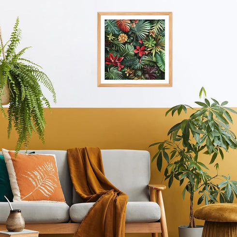 1000 24x24 Inches, Jigsaw Puzzles for Adults Pieces, Tropical Rainforest Plants Square Challenging Unique Puzzle