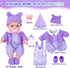 ZNTWEI 12 Inch Backpack Playset Backpack, 3 Baby Doll with Washable Dolls and Accessories Includes Bottles, Nipple