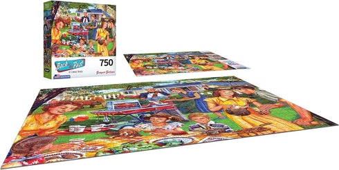 RoseArt - Backyard BBQ - 750 Piece Jigsaw Puzzle, Back to The Past