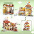 6-12, Set, (923 Japanese Street View Taiyaki Shop Mini Building Blocks for Girls MOC Creative Building Toys Cute Panda