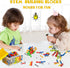 Afomida 215 Playset 4-7, 8+ PCS Creative Building Blocks Toy - Featuring Storage, Includes Dinosaur, Robot, Car