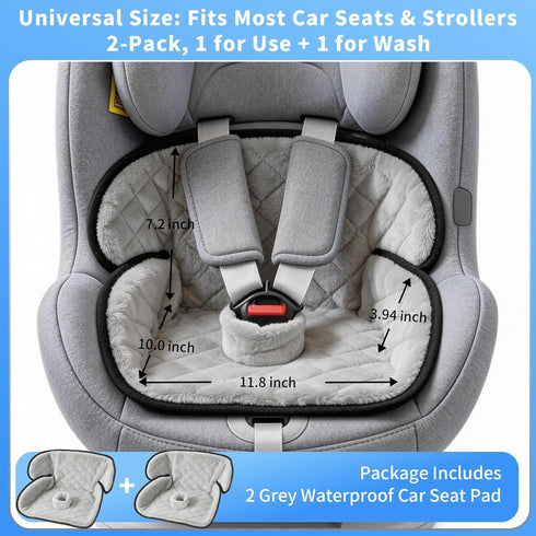 Wonderkin 2-Pack 6 4 Potty Training Car Seat Protector, Waterproof Car Seat Liner, Non-Slip Leak-Proof Piddle