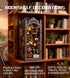 DIY Book Nook Kit,DIY Dollhouse Booknook Bookshelf Insert (Fantasy Train Platform)