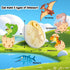 Playset, 55PCS 3-8 Dinosaur Toys Kids Dough Dino Toys Kit with Molds & Clay, Make Dinosaurs or Create Your Own Models