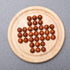 TOYANDONA Wooden Solitaire Game - Strategy Chess Board with Marbles for Students, Adults, and Children