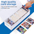 Trading Card Storage Box - Card Organizer Box with Dividers for Baseball, Sports, Game, Pack of 6